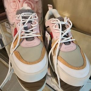 Lacoste -  Multi color women sneakers.  Size 6